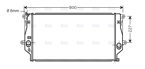 AVA Coolant Radiator TO2401