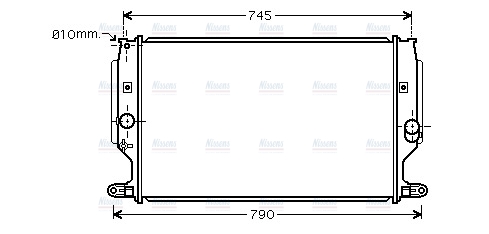 AVA Coolant Radiator TO2402