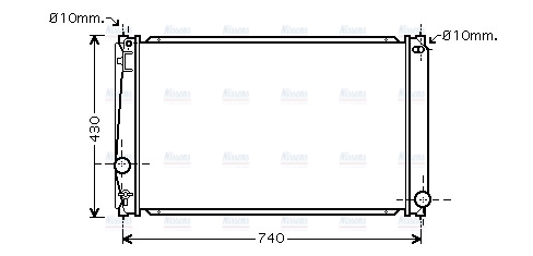 AVA Coolant Radiator TO2418