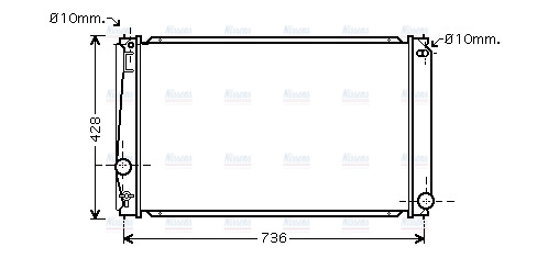 AVA Coolant Radiator TO2419