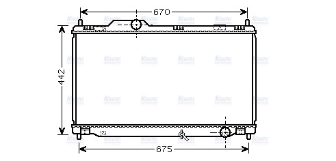 AVA Coolant Radiator TO2461
