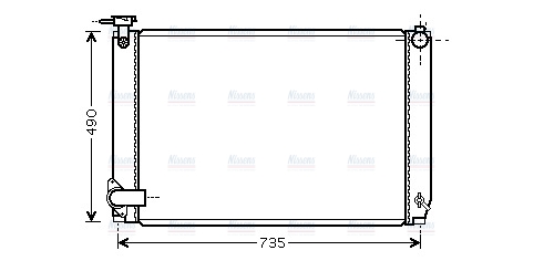 AVA Coolant Radiator TO2462
