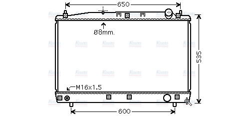 AVA Coolant Radiator TO2486