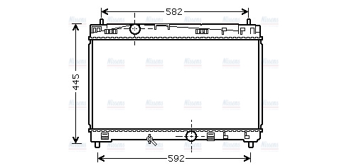 AVA Coolant Radiator TO2489