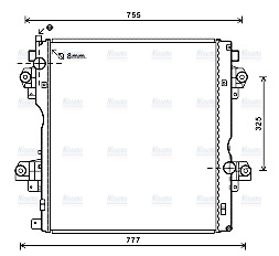 AVA Coolant Radiator TO2603