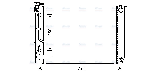 AVA Coolant Radiator TO2648