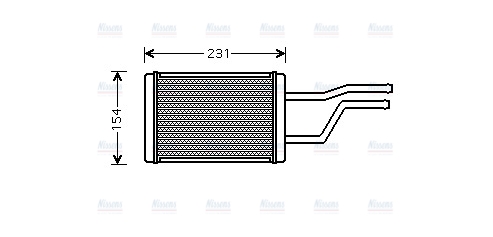 AVA Cabin Heater Core TO6326