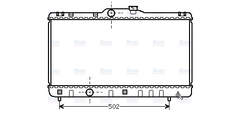 AVA Coolant Radiator TOA2147