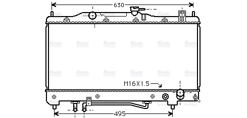 AVA Coolant Radiator TOA2240