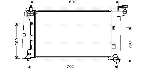AVA Coolant Radiator TOA2289