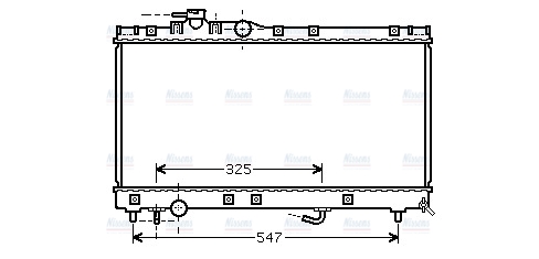 AVA Coolant Radiator TOA2350
