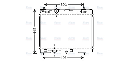 AVA Coolant Radiator TOA2357