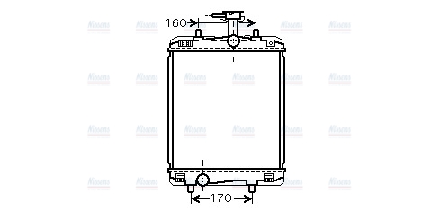 AVA Coolant Radiator TOA2360