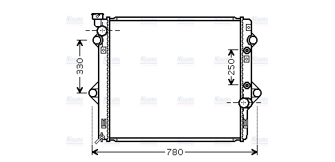 AVA Coolant Radiator TOA2478