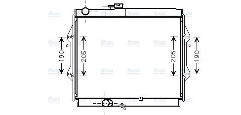 AVA Coolant Radiator TOA2492