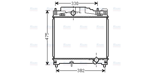 AVA Coolant Radiator TOA2502
