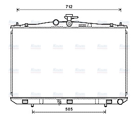 AVA Coolant Radiator TOA2670