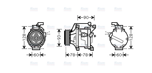 AVA Aircon Compressor TOAK443