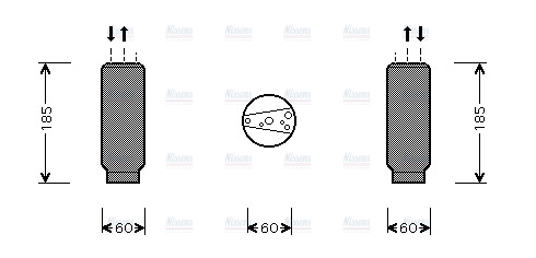 AVA Aircon Receiver Dryer Filter TOD005