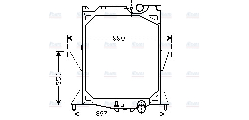 AVA Coolant Radiator VL2042