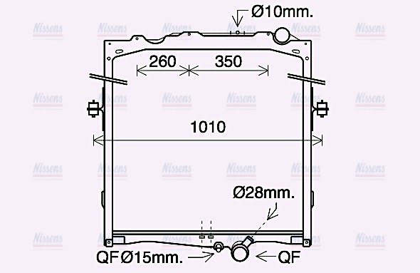 AVA Coolant Radiator VL2084