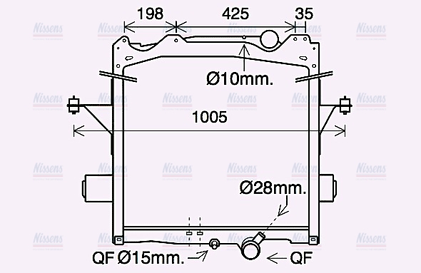 AVA Coolant Radiator VL2085
