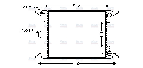 AVA Coolant Radiator VN2005