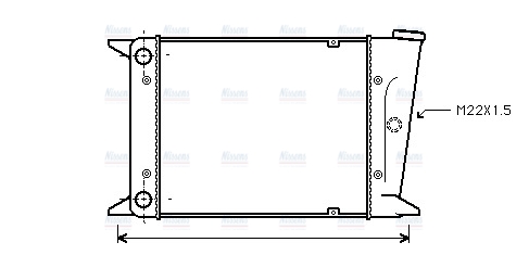 AVA Coolant Radiator VN2006