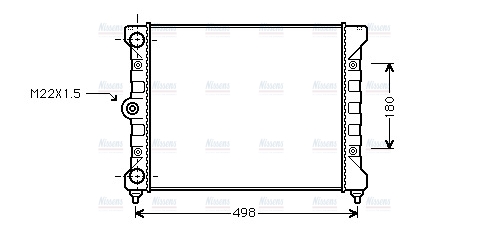 AVA Coolant Radiator VN2028