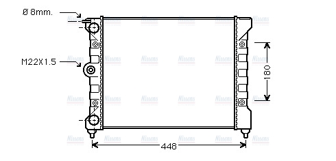AVA Coolant Radiator VN2038