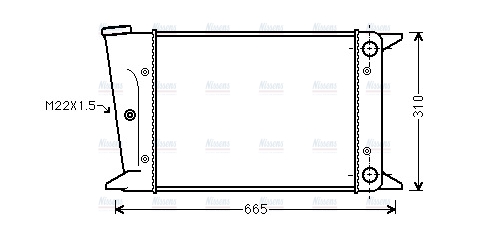 AVA Coolant Radiator VN2044