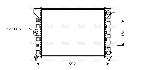 AVA Coolant Radiator VN2099