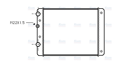 AVA Coolant Radiator VN2129