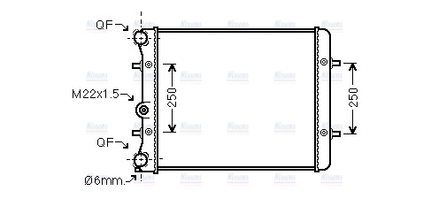AVA Coolant Radiator VN2152