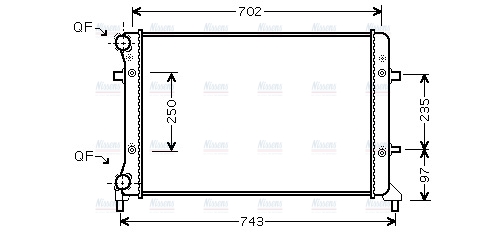 AVA Coolant Radiator VN2204