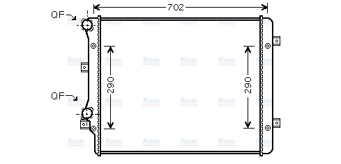 AVA Coolant Radiator VN2207