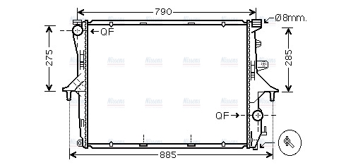 AVA Coolant Radiator VN2214
