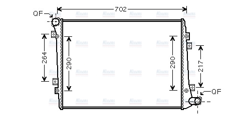 AVA Coolant Radiator VN2224