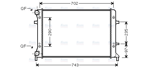 AVA Coolant Radiator VN2228