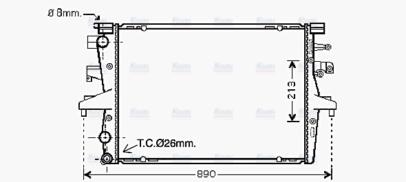 AVA Coolant Radiator VN2230