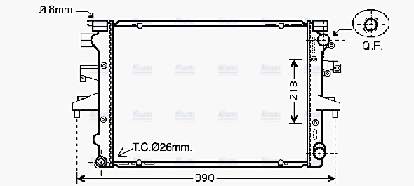 AVA Coolant Radiator VN2232