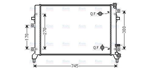 AVA Coolant Radiator VN2295