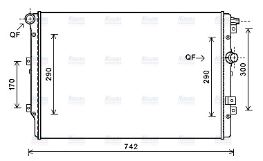 AVA Coolant Radiator VN2362