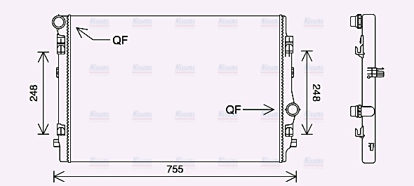 AVA Coolant Radiator VN2398