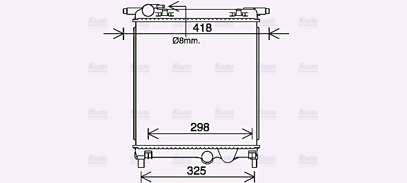 AVA Coolant Radiator VN2407