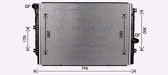 AVA Coolant Radiator VN2414