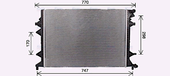 AVA Coolant Radiator VN2415