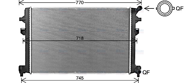 AVA Coolant Radiator VN2426