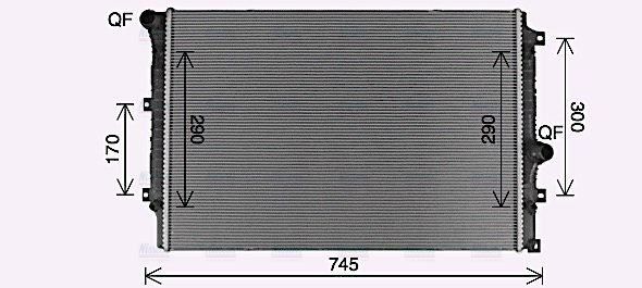 AVA Coolant Radiator VN2428