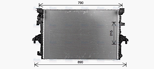 AVA Coolant Radiator VN2436